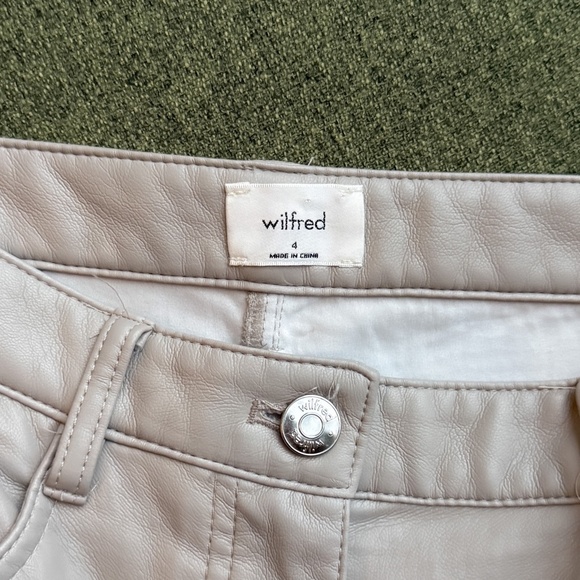 Wilfred pleather straight leg pants - Picture 3 of 3